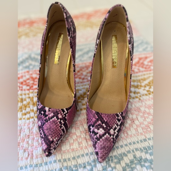 Liliana Purple Snake Skin Pumps size 7 - Picture 2 of 7